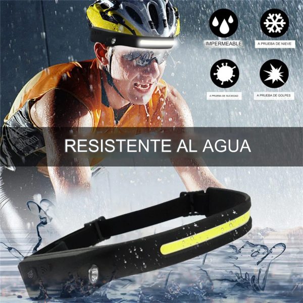 Linterna Tipo Vincha Con Sensor Led Recargable Usb - Imagen 6