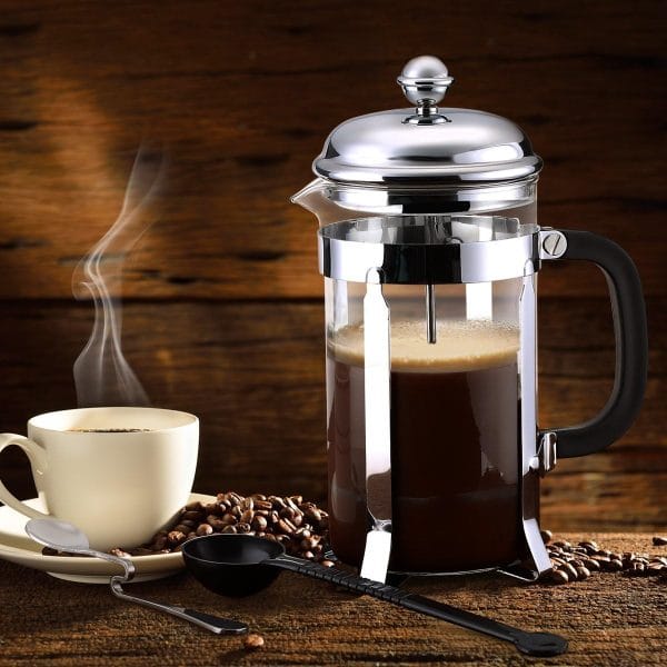 Cafetera Prensa Francesa Tetera 600 Ml Acero Inox 6 Tazas - Imagen 2