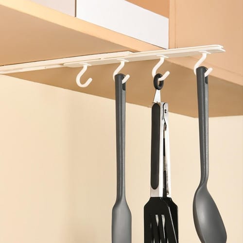 Extensible Colgar 4 Ganchos Alacena Adhesivo Cocina - Imagen 6