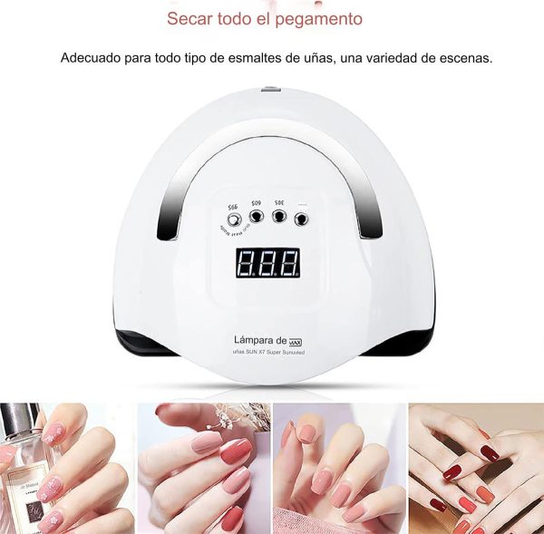 Secador Para Esmalte De Gel Uñas 80 W Con Display - Imagen 8