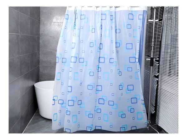 Cortina Baño 180x180 Cm P006 Impermeable Antimoho 12 Ganchos - Imagen 2