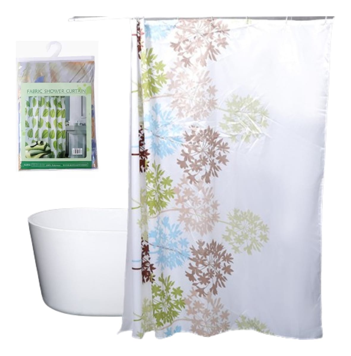 Cortina De Baño 170 X 180 Cm L024 Hogar