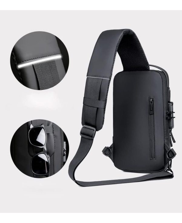 Bolso De Hombro Premium Antirrobo Impermeable Cierre Bloqueo - Imagen 3