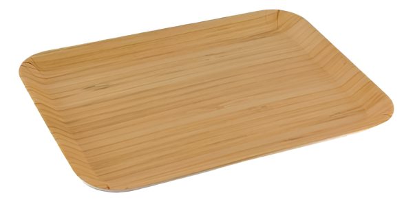 Bandeja Madera Bambu 43x32 Cm Grande Rectangular Melamina - Imagen 5