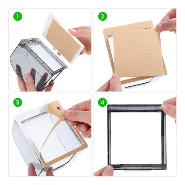 Caja Protectora Impermeable Enchufe Con Tapa Toma Corriente - Imagen 3