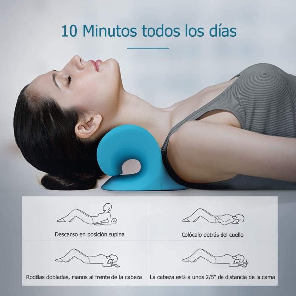 Almohada Ergonomica Alivia Tension Cuello Saludable Relaja - Imagen 3