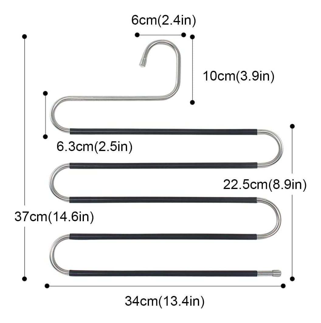 Perchas Plegable Antideslizante 5 Prendas Pantalones Toallas - Imagen 8