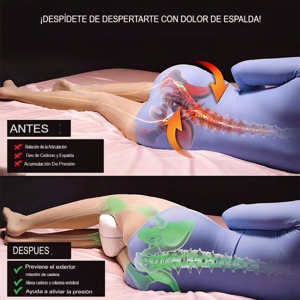 Almohada Profesional Rodillas Ortopedica Piernas Cama Dormir - Imagen 2