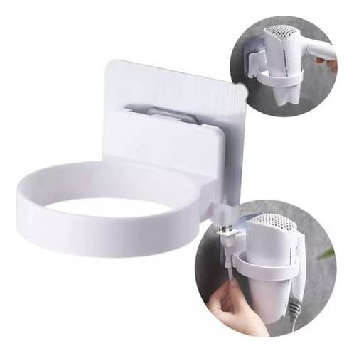 Soporte Para Secador De Pelo A La Pared Baño Hogar