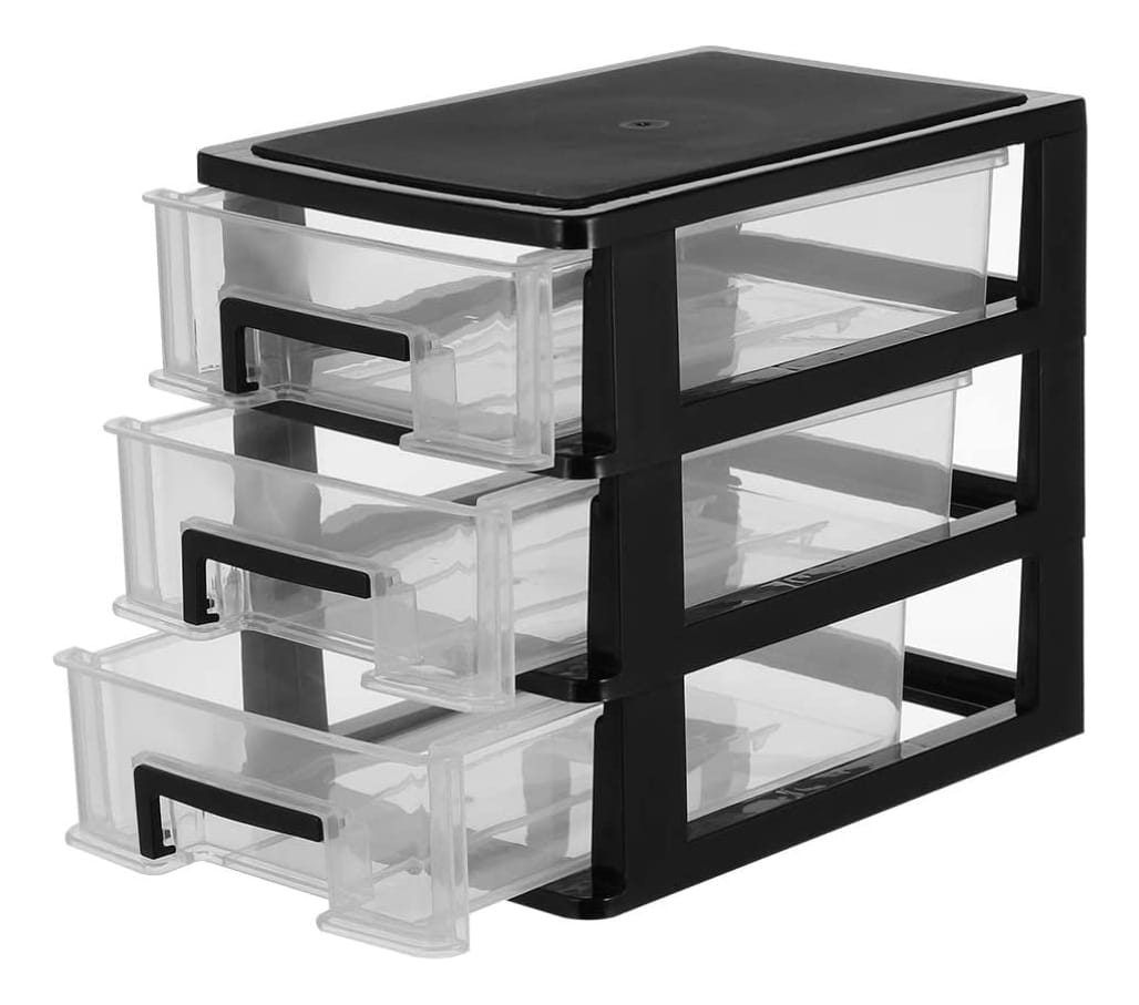 Organizador De 3 Cajones Niveles Almacenamiento Escritorio - Imagen 15