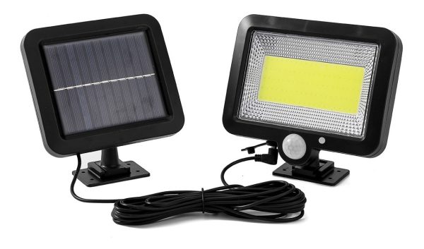 Foco Lámpara Solar Luz Led 100w Sensor De Movimiento - Imagen 3