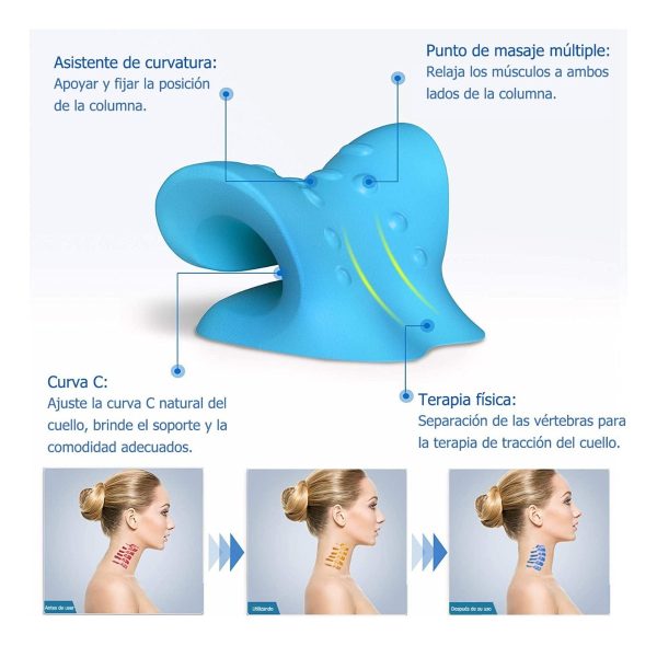 Almohada Ergonomica Alivia Tension Cuello Saludable Relaja - Imagen 4