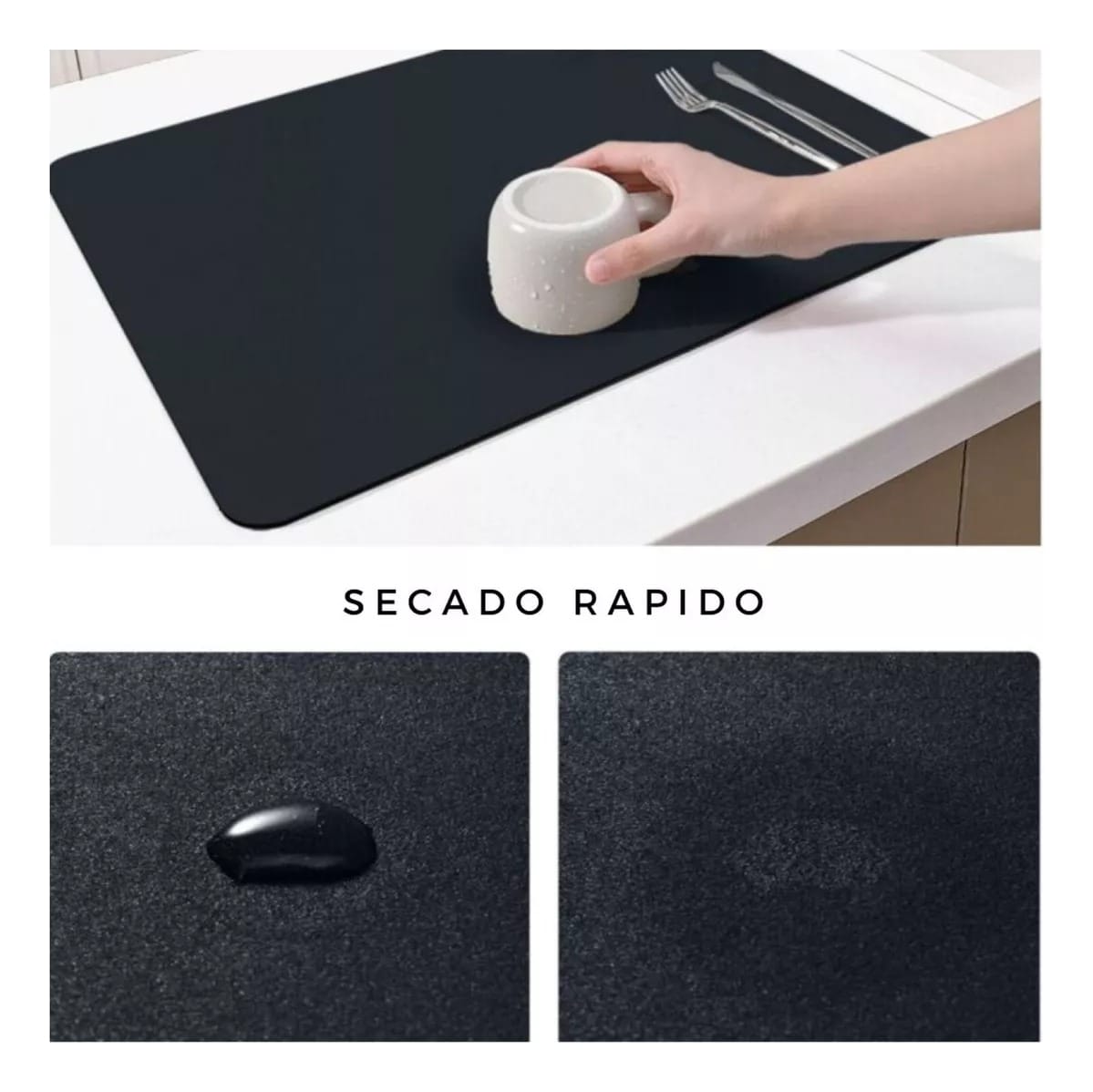 Esterilla Pad Super Absorbente Escurridor Mesada 30x40 Cm - Imagen 7