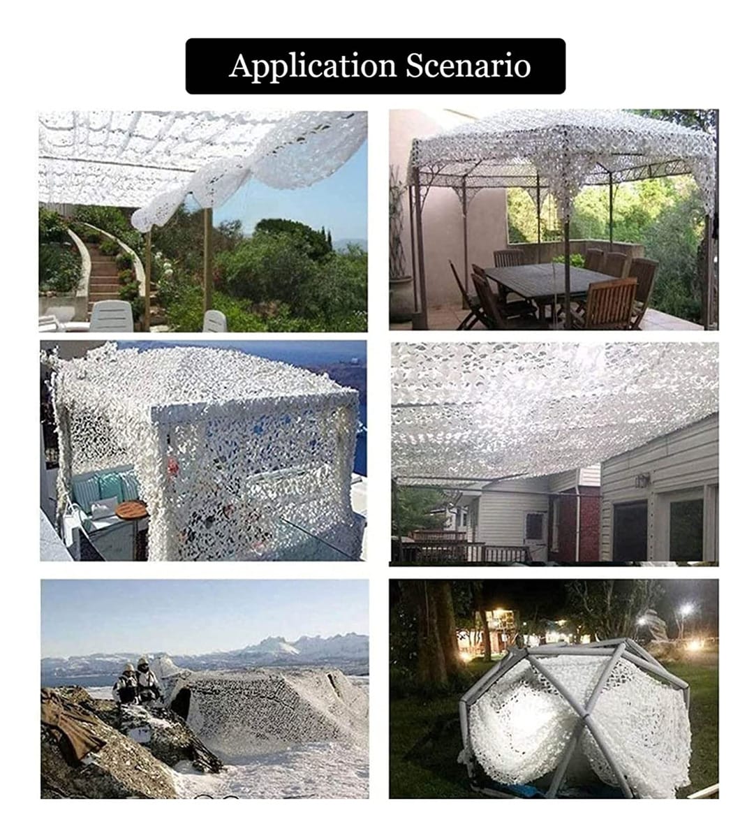 Red Malla Sombra Toldo Camuflaje 3x3m Anti Moho Alta Calidad - Imagen 2