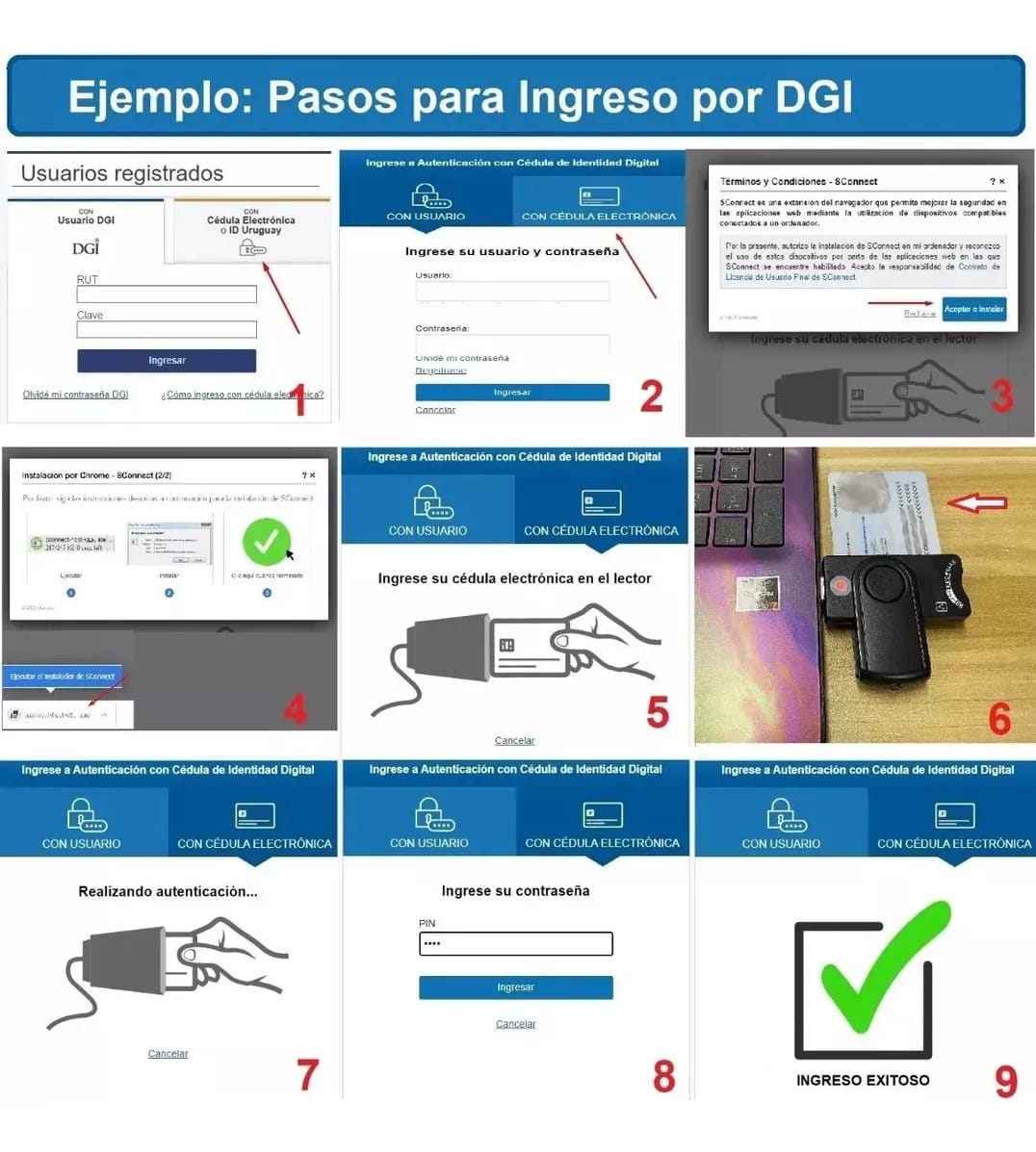 Lector Inteligente De Cedula De Identidad Usb Identificacion - Imagen 3