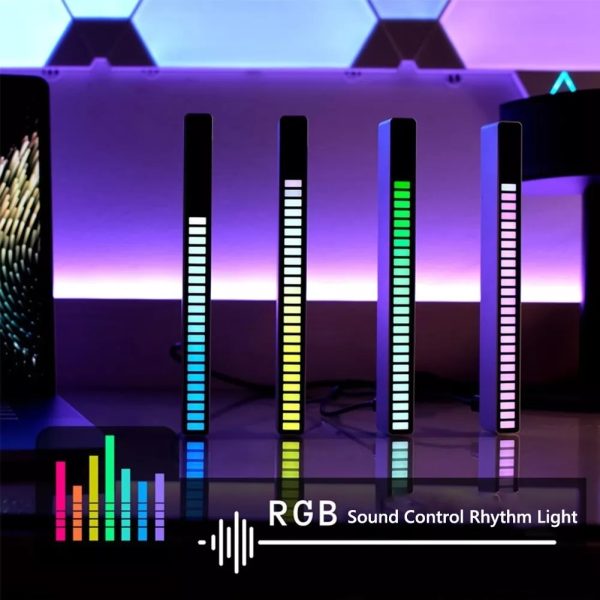 Barra Luz Led Rgb Audioritmica Gamer Tiktok Recargable 32b - Imagen 5