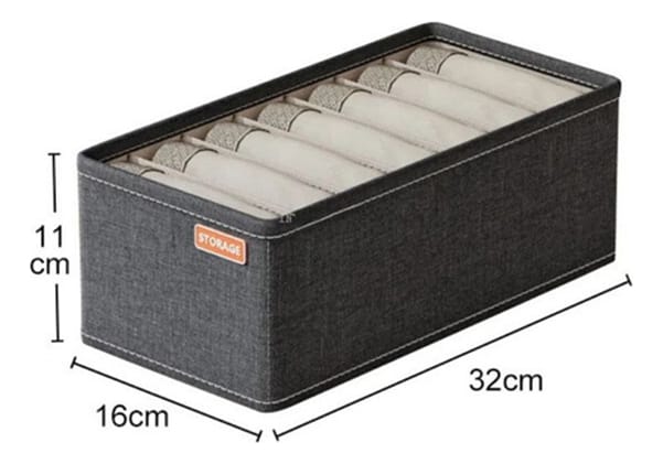 Organizador Plegable Para Ropa Interior 7 Divisiones Hogar - Imagen 5