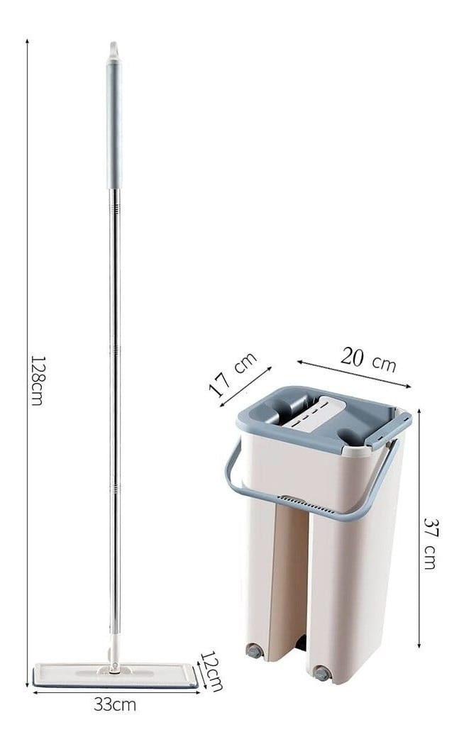 Mopa Balde Escurridor Limpiador Trapeador Cubo Secado Rapido - Imagen 8