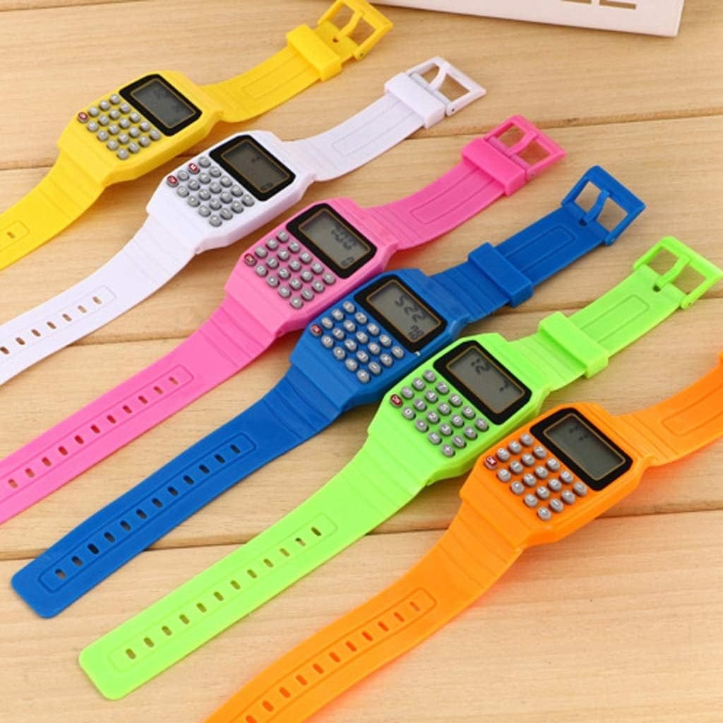 Reloj De Pulsera Con Calculadora Digital Infantil Eléctrico - Imagen 3