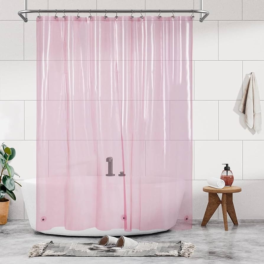 Cortina De Baño Traslucida 180x180 Cm Impermeable Y Antimoho - Imagen 7