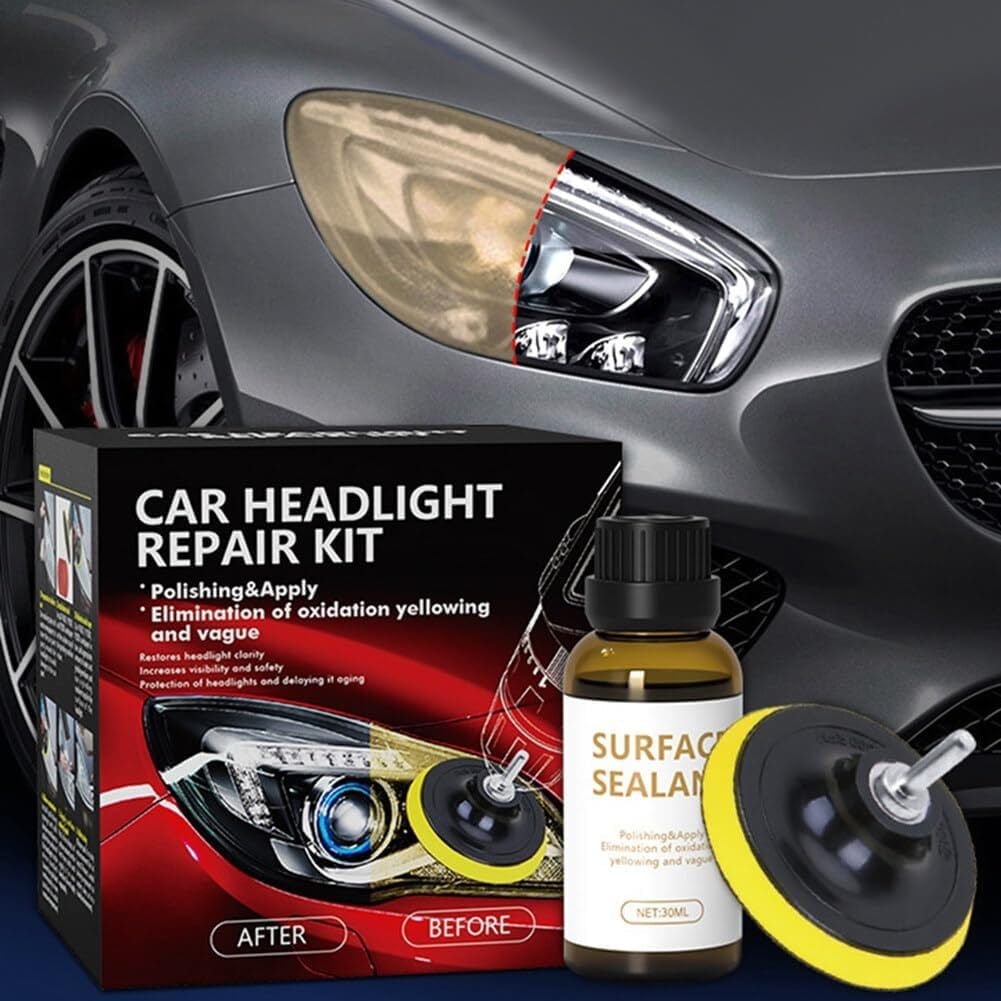 Kit Restauracion Pulido Faros Completo Auto Coche Moto 30 Ml - Imagen 2