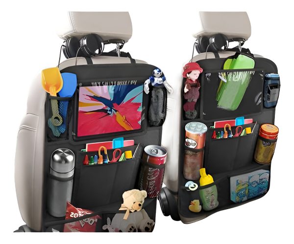 Organizador Auto Respaldo Asiento Tablet Varios Bolsillos