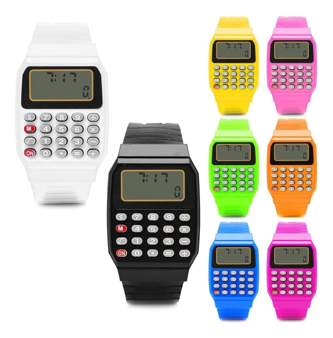 Reloj De Pulsera Con Calculadora Digital Infantil Eléctrico - Imagen 7