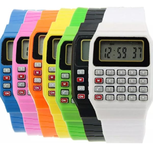 Reloj De Pulsera Con Calculadora Digital Infantil Eléctrico - Imagen 2