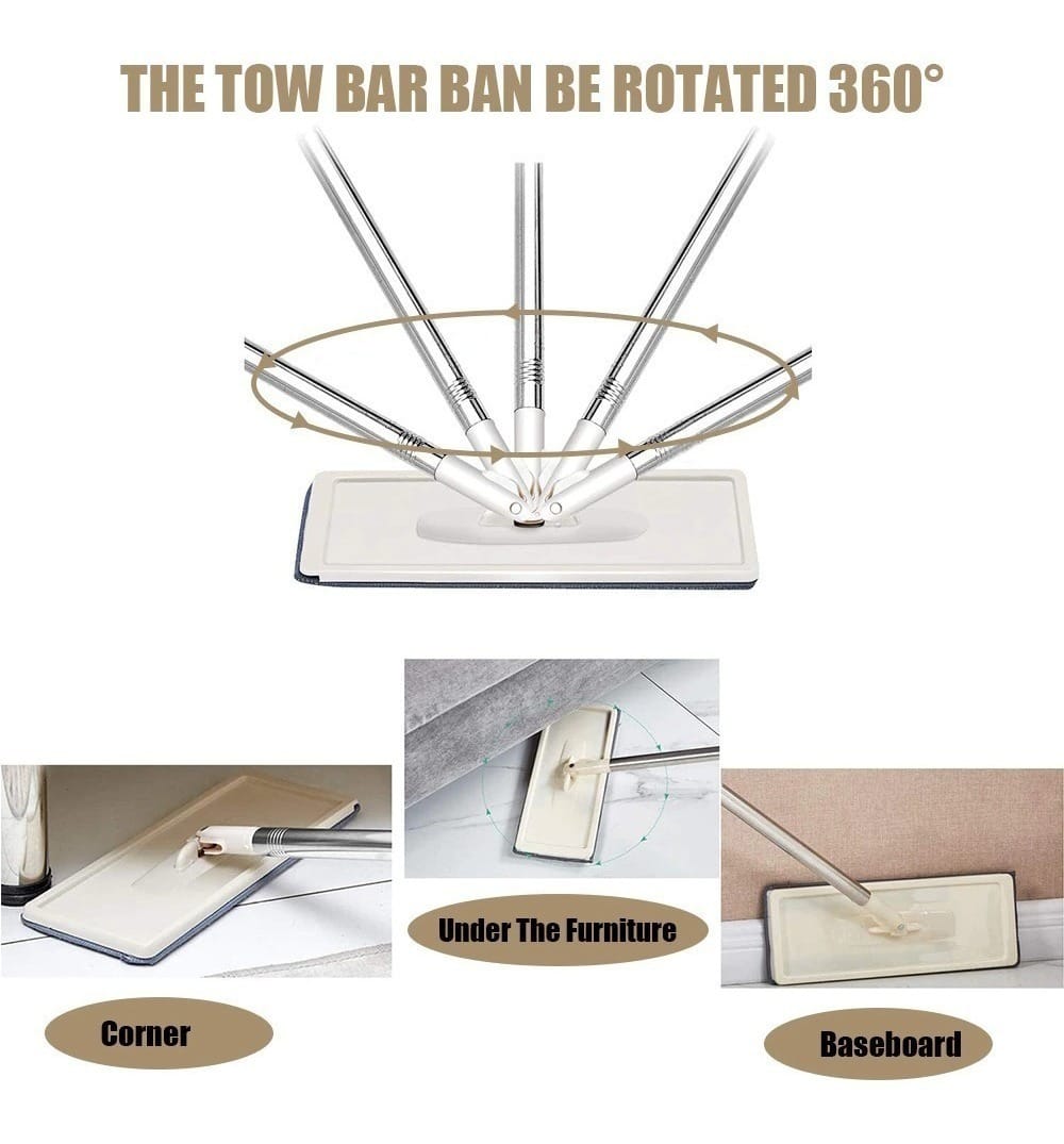 Mopa Balde Escurridor Limpiador Trapeador Cubo Secado Rapido - Imagen 6