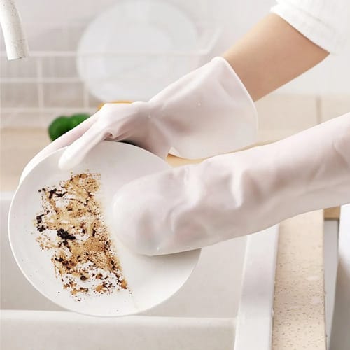 Guantes Cepillos Para Limpiar X Par Esponja Pvc Limpieza - Imagen 8