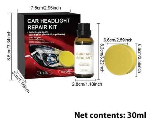 Kit Restauracion Pulido Faros Completo Auto Coche Moto 30 Ml - Imagen 6