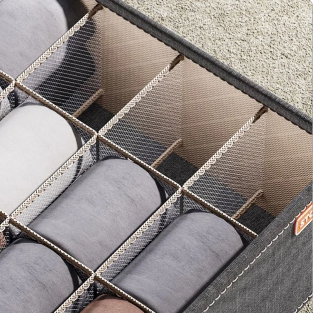 Organizador Plegable Para Ropa Interior 7 Divisiones Hogar - Imagen 4