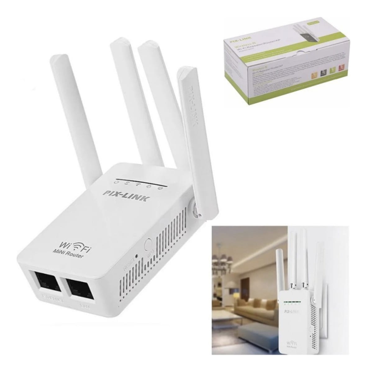 Extensor Repetidor Wifi 300 Mbps Inalámbrico Amplificador