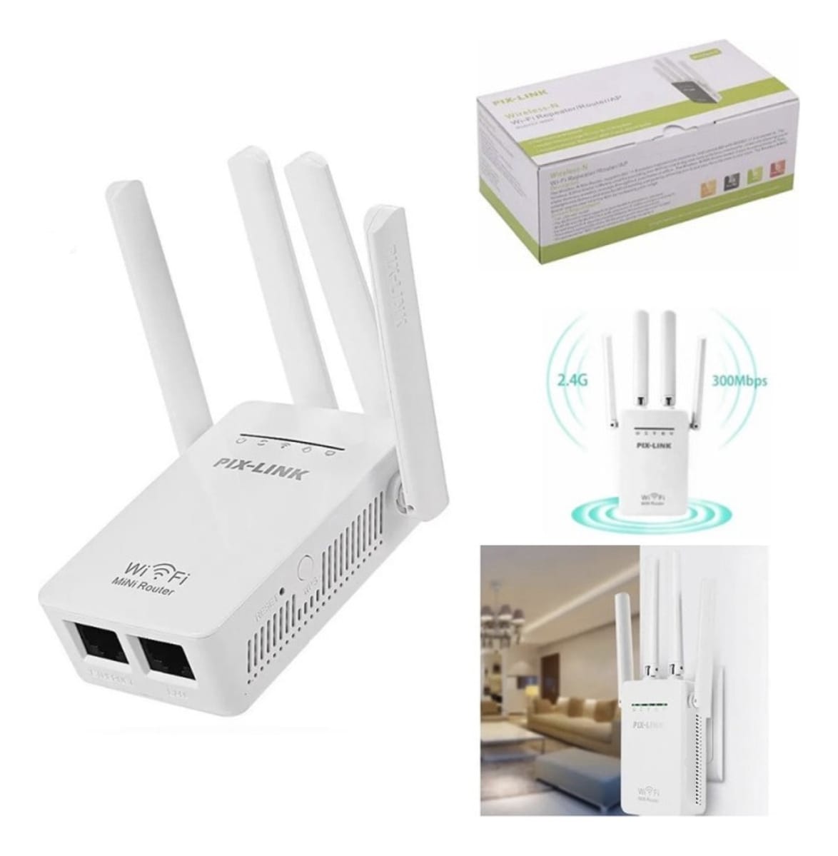 Extensor Repetidor Wifi 300 Mbps Inalámbrico Amplificador - Imagen 5