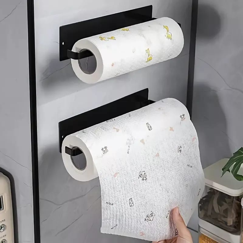 Porta Rollos Papel Toalla Cocina Baño Soporte Adhesivo Pared - Imagen 7
