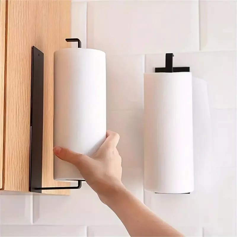 Porta Rollos Papel Toalla Cocina Baño Soporte Adhesivo Pared - Imagen 2