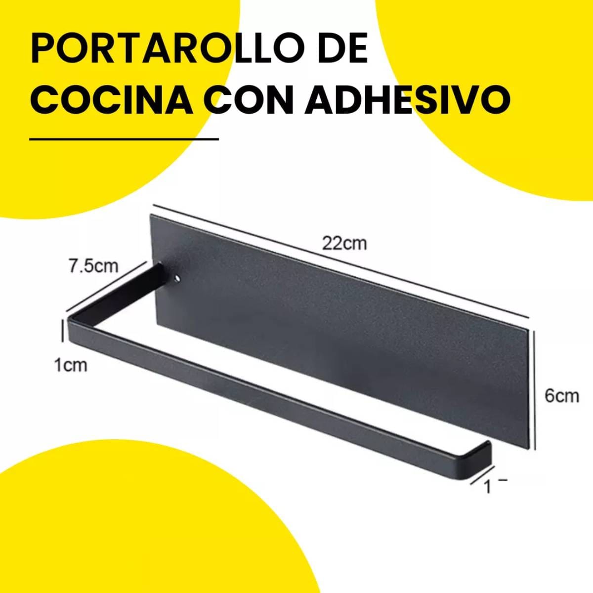Porta Rollos Papel Toalla Cocina Baño Soporte Adhesivo Pared - Imagen 10