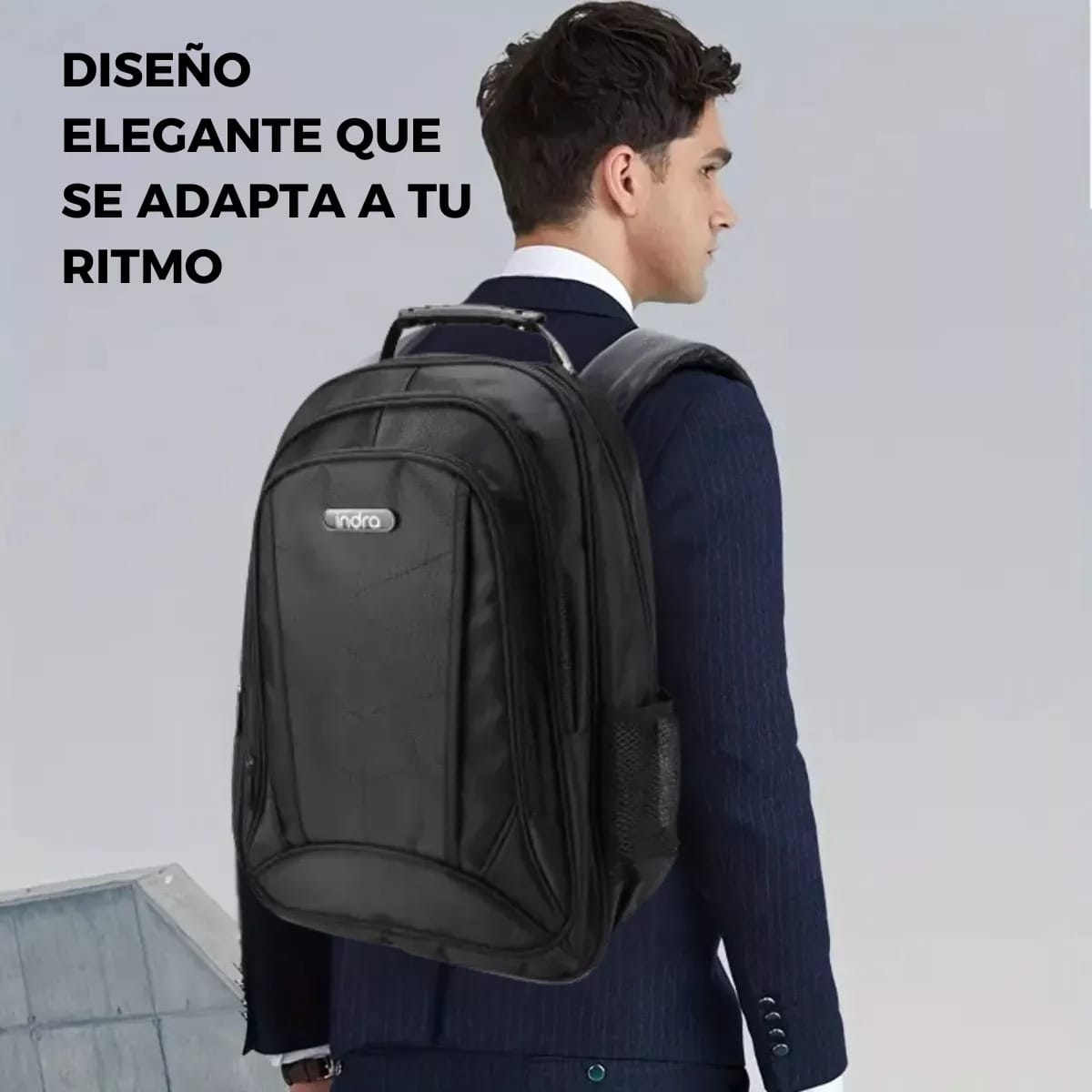 Mochila Ejecutiva Indra 735 Porta Laptop Notebook Reforzada - Imagen 2