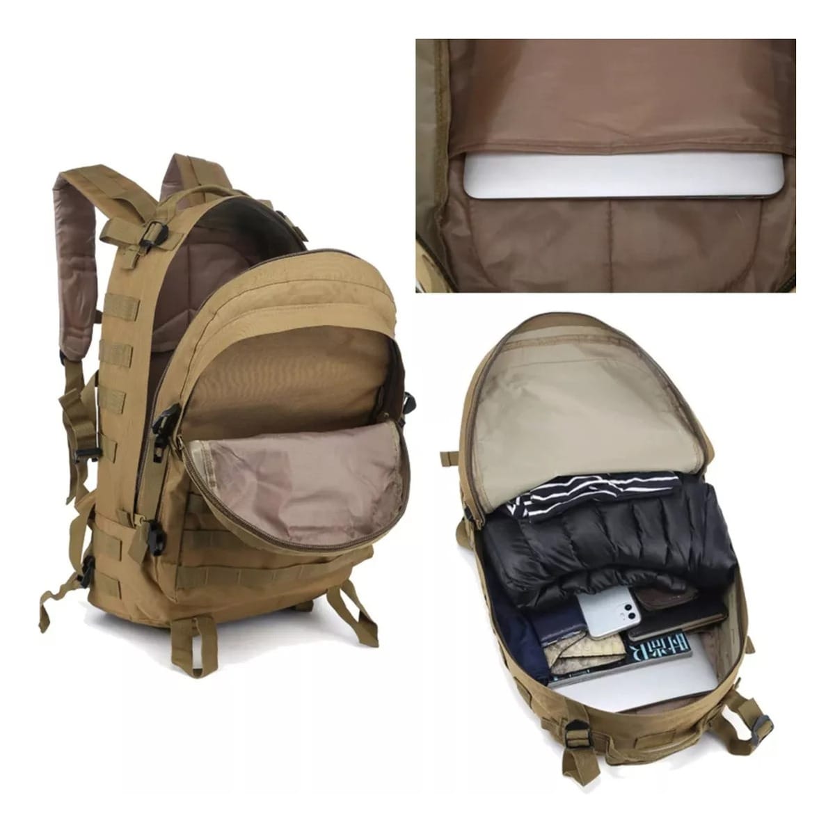 Mochila Táctica Camping Mochilero 40 Lts Varios Diseños - Imagen 9