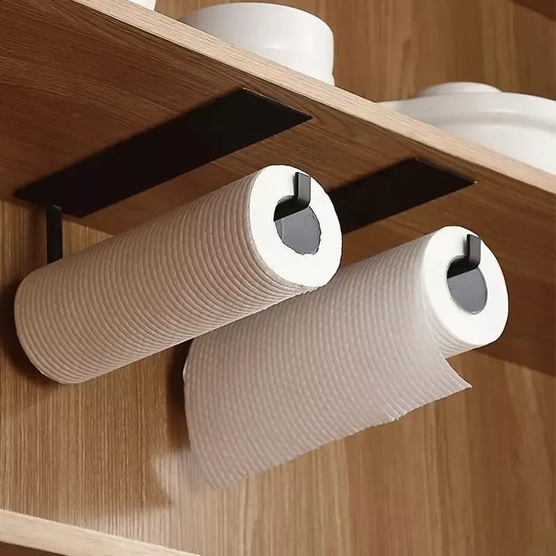 Porta Rollos Papel Toalla Cocina Baño Soporte Adhesivo Pared - Imagen 9