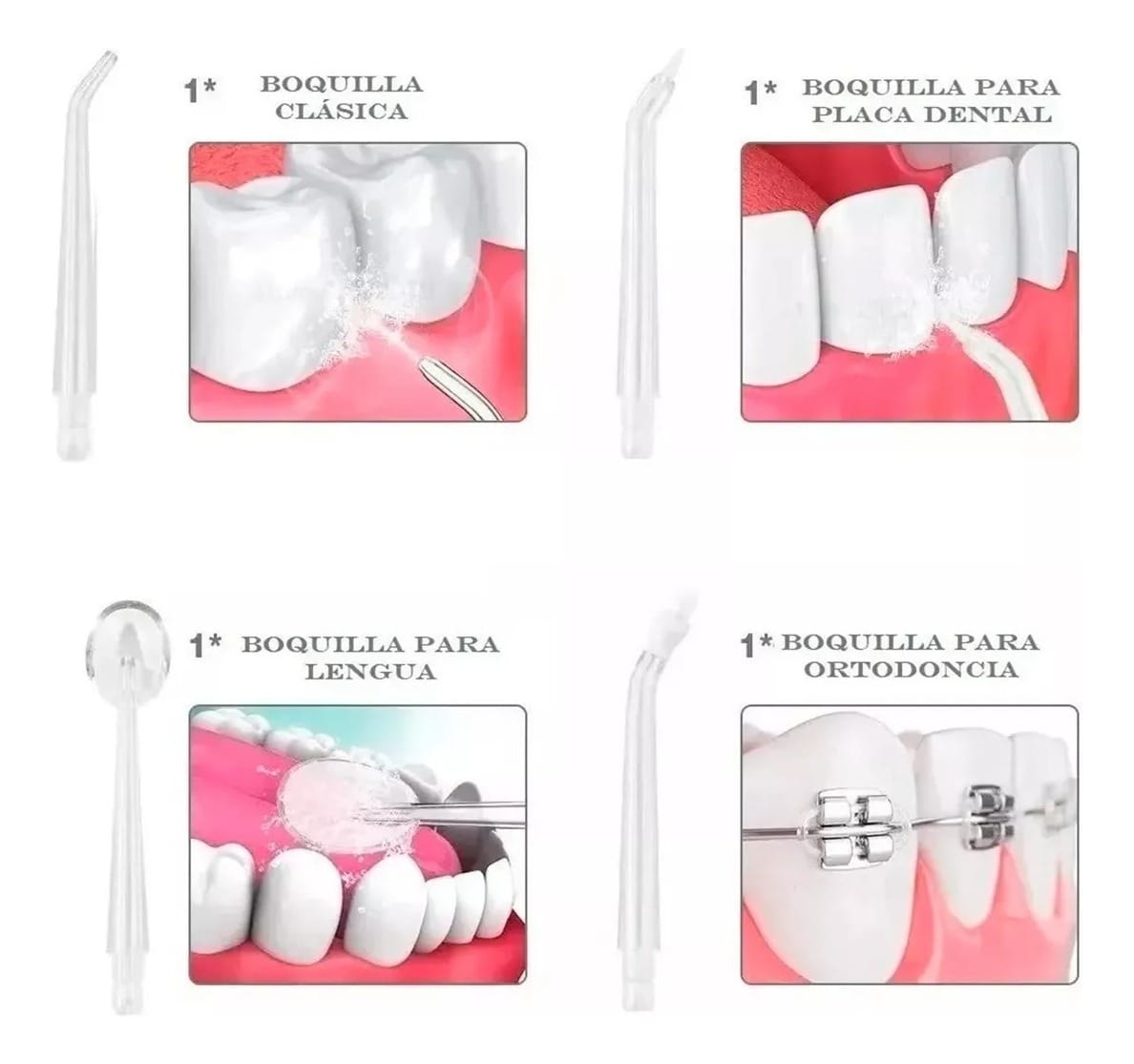 Irrigador Bucal Inalámbrico Limpiador Oral Dental Brackets - Imagen 3