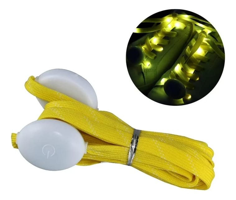 Cordón Con Luz Led Para Championes Zapatos Varios De Colores - Imagen 4