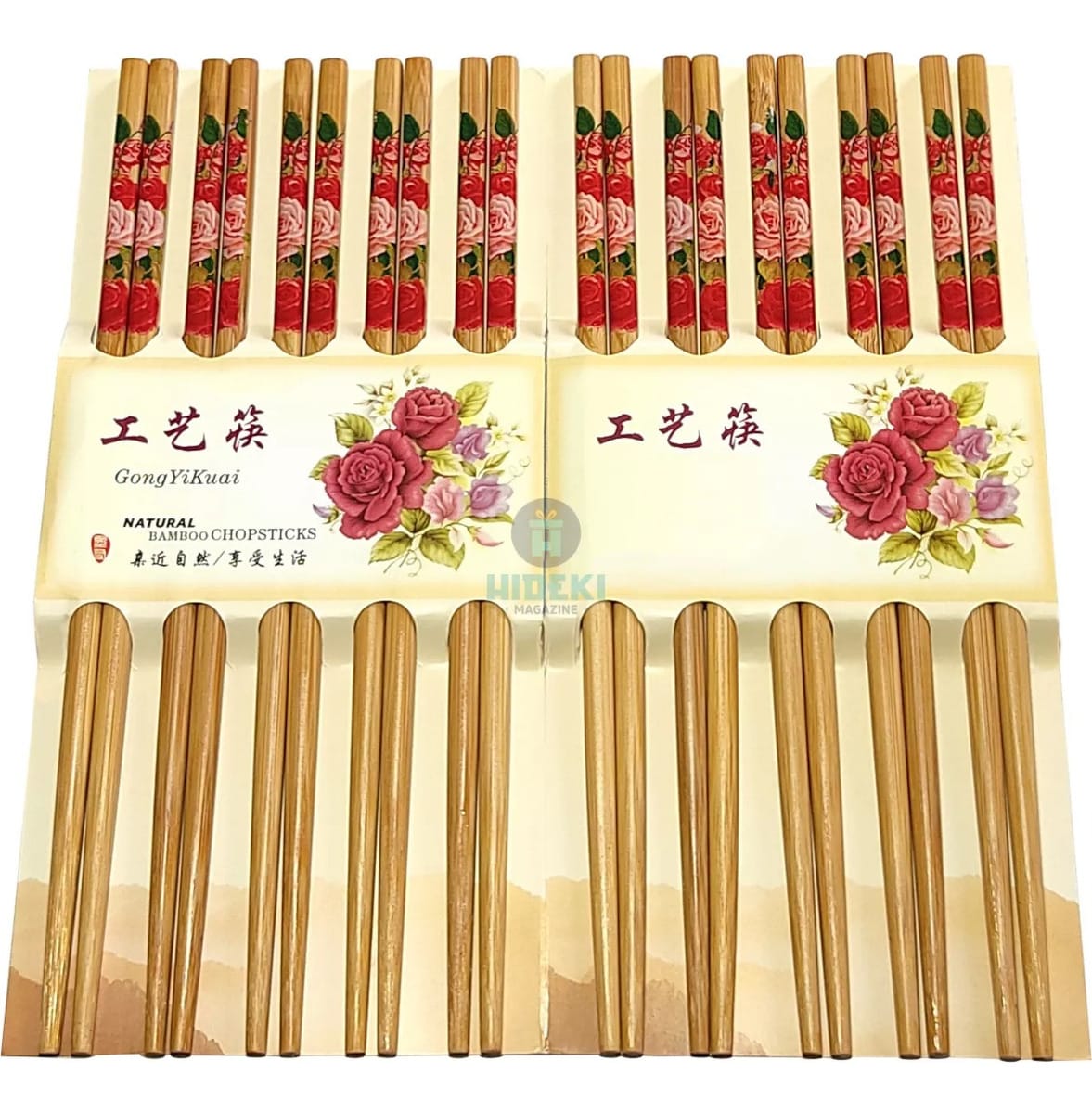 Palitos De Sushi Re-utilizables Bambú Pack X 10 Pares - Imagen 9