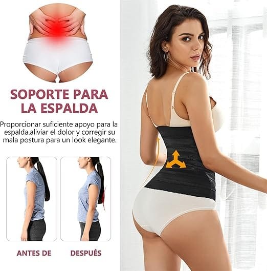 Faja Colombiana Ajustable Cintura Mujer Moldeadora Corset - Imagen 3