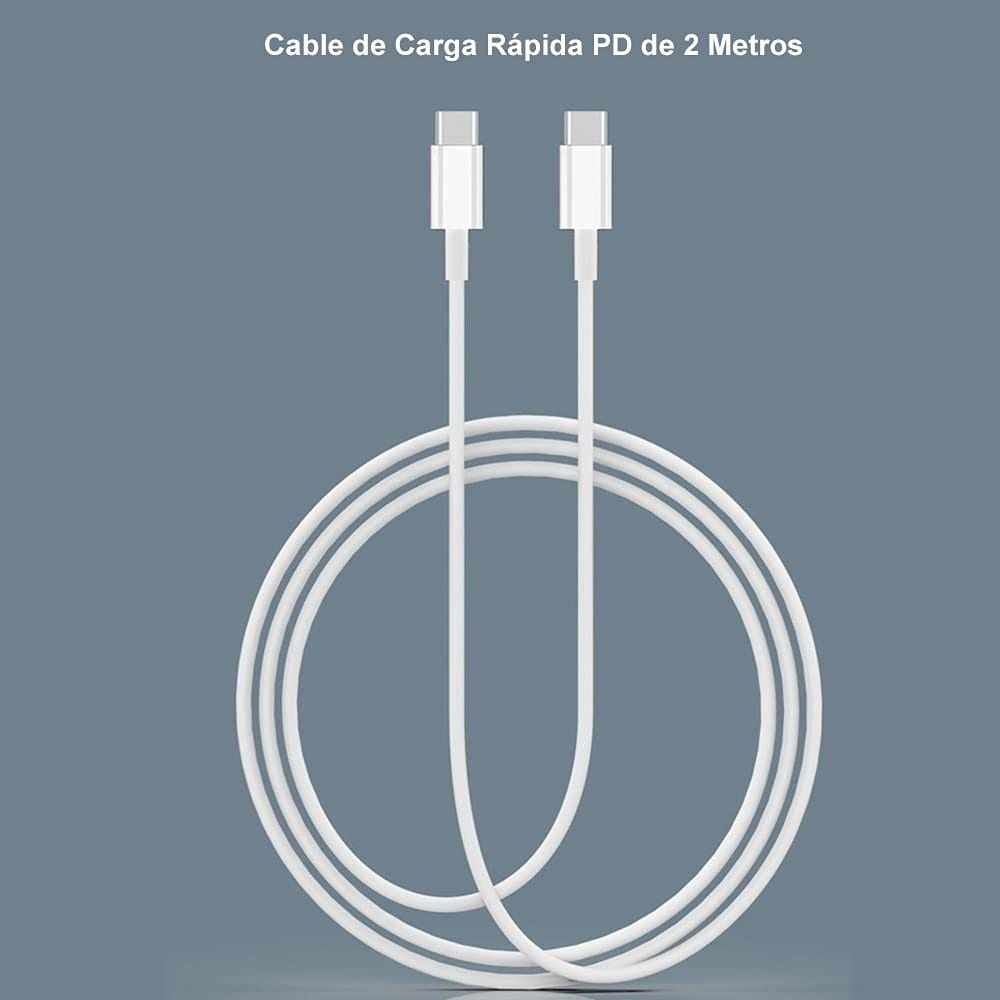 Cable De Transferencia De Datos Tipo C A Tipo C Longitud 2m - Imagen 3