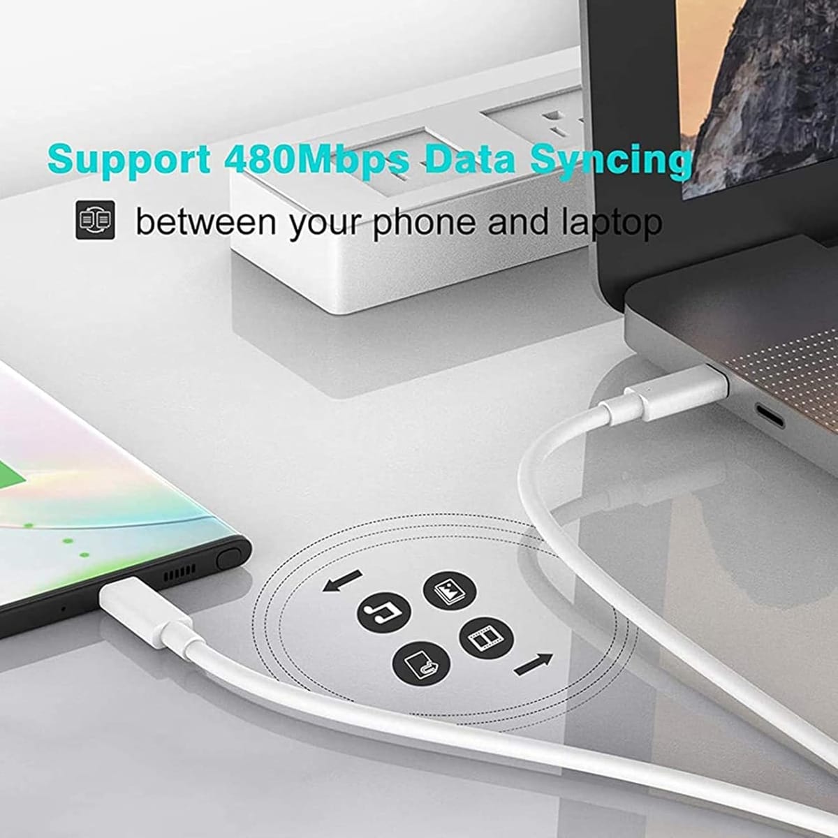 Cable Treqa Usb C A Usb C 3m Datos Tipo C Compatible iPhone - Imagen 7