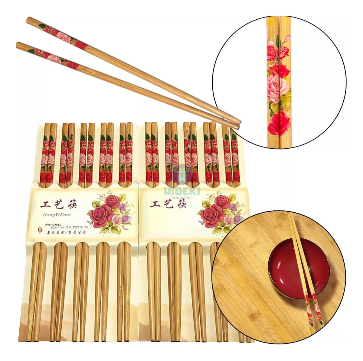 Palitos Sushi Bambú Pack X10 + Maquina Molde De Hacer Sushi - Imagen 7