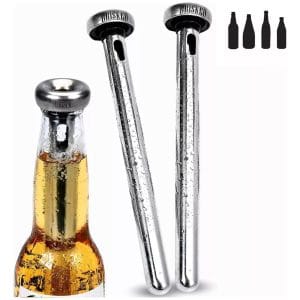 Pack De 2 Enfriadores De Botellas De Acero Inoxidable 21 Cm