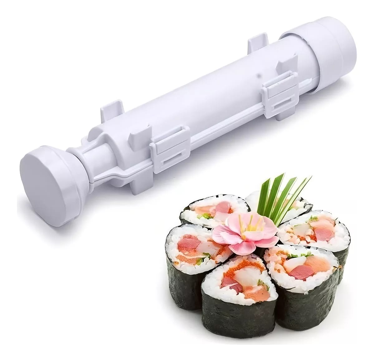 Palitos Sushi Bambú Pack X10 + Maquina Molde De Hacer Sushi - Imagen 10