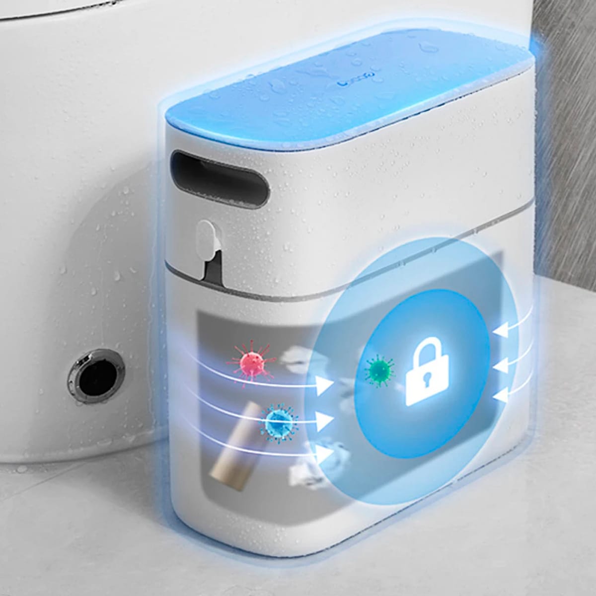 Papelera Estrecha Cocina Sala Baño Dormitorio Pequeña 12 Lts - Imagen 2